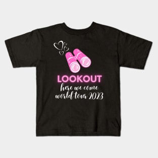 scentsy lookout, here we come, world tour 2023 Kids T-Shirt